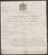 L. Datée 11 Janvier 1809 Du Procureur Impérial Tribunal 1e Instance De CHARLEROI Pour Juge De Paix à BINCHE - Griffe "86 - 1794-1814 (Période Française)