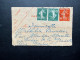 40c ENTIER CARTE LETTRE & 2X10c SEMEUSE / GEX AIN POUR GENEVE  / 1929 - Cartes-lettres