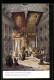 Künstler-AK Friedrich Perlberg: Jerusalem, Inneres Der Kirche Des Heiligen Grabes  - Perlberg, F.