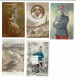 Lot De 5 Cartes Patriotiques Poilus Dragon Croix Rouge Infirmière Voiture WW1 - Guerre 1914-18