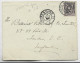 SAGE 25C N° 97 SEUL LETTRE AMBULANT TOURS A PARIS 11 NOV 1899 2°A POUR ENGLAND - Bahnpost