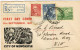 AUSTRALIE AUSTRALIA RECOMMANDE FDC PREMIER JOUR 150 ANNIVERSARY CITY NEWCASTLE 1947 BE - Cartas & Documentos