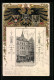 Passepartout-Lithographie Köln-Neustadt, Cafe Borussia Mit Passanten, Wappen, Reichsadler  - Autres & Non Classés