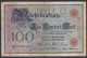 Reichsbanknote 100 Mark 1905 Ro 23b Pick 24 UDR U Serie A - F (4)     (28291 - Autres & Non Classés