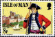 Man Poste N** Yv:185/188 Colonel Mark Wilks - Man (Eiland)