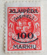 MEMEL KLAIPEDA - OCCUPATION LITHUANIENNE, 1923 Mi 126 AVEC GOMME - BELLE VARIÉTÉ - Lithuania