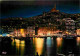 13 - Marseille - Le Vieux Port - Notre Dame De La Garde - Vue De Nuit - Carte Neuve - CPM - Voir Scans Recto-Verso - Old Port, Saint Victor, Le Panier