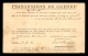 CARTE DE LA CROIX-ROUGE FRANCAISE - AGENCE DES PRISONNIERS DE GUERRE AVEC CACHET DE L'AGENCE - GUERRE 14/18 - Lettres & Documents