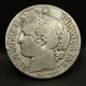 1 FRANC CERES ARGENT 1872 PETIT A PARIS FRANCE / SILVER - 1 Franc