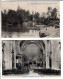 33 - MONSEGUR  Gironde Coin Pittoresque Sur Le Drot - Interieur De L Eglise - 2 Cartes Postales Ancienne - Autres & Non Classés