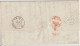 1857 - LETTRE De ALBANO (ETATS PONTIFICAUX) ! ENTREE E-PONT MARSEILLE ! => DEVON (ANGLETERRE) - MARQUE ECHANGE FR 3F76c - Maritime Post