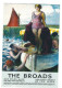 RAIL POSTER UK ON POSTCARD L.N.E.R.  THE BROADS  CARD NO  NOR O16 - Equipment