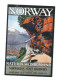 RAIL POSTER  ON POSTCARD NORWEGIAN STATE RAILWAYS   CARD NO  RAIL  972 - Materiaal