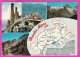 294186 / France - Departement Des HAUTES ALPES Map Province Du Dauphine PC 1974 USED 0.30+0.30 Fr. Marianne De Cheffer - 1967-1970 Marianne Van Cheffer