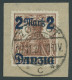FREIE STADT DANZIG 43III BrfStk, 1920, 2 M. Auf 35 Pf., Ohne Netzunterdruck, Zeitgerechte Entwertung ZOPPOT C, Prachtbri - Afgestempeld