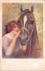 ILLUSTRATEUR - BRUNO - FEMME ET CHEVAL - SERIE N 280 - Andere & Zonder Classificatie