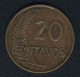 Peru, 20 Centavos 1956 - Peru