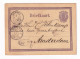 Postal Stationery 1872 Meppel Amsterdam Nederland Pays Bas Hollande Briefkaart - Postwaardestukken