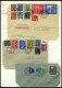 AMERIK. U. BRITISCHE ZONE Brief , 21/2.6.1948, Partie Von 37 Meist Verschiedenen Zehnfachfrankaturen, Dabei Auch Mischfr - Lettres & Documents