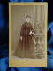 Photo CDV Albert  St Chamond  Jeune Femme Accoudée Sur Une Balustrade  CA 1870-75 - L436 - Anciennes (Av. 1900)