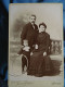 Photo Cabinet Grandjean à Paris - Couple Avec Un Petit Garçon, Jouet Cerceau, Ca 1905 L432 - Anciennes (Av. 1900)