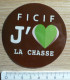 AUTOCOLLANT FICIF - J'AIME LA CHASSE - Stickers