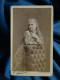 Photo CDV Cairol  Montpellier  Fillette Blonde Accoudée Sur Une Chaise  Cheveux Longs  CA 1885-90 - L447 - Anciennes (Av. 1900)
