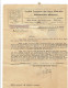 41 LUNAY Cachet Manuel 27/11/1943 S/ PETAIN 1fr50 S/ Lettre Sté Française Des Eaux Minérales - Prévoyance Médicale 158) - Handstempels
