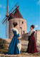 13 - Fontvieille - Le Moulin De Daudet - Folklore - Flamme Postale - CPM - Voir Scans Recto-Verso - Fontvieille