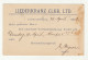 Liederkranz Club, Ltd, Johannesburg Company Preprinted Postal Stationery Postcard Posted 1909 B240510 - Transvaal (1870-1909)