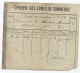 Chasse Epreuve Des Armes De Commerce - Banc Epreuve De ST ETIENNE 1893 - Historische Dokumente