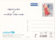 Postal Stationery - Girl Holding Candle Lantern - Hares - Apples - Unicef 2021 - Suomi Finland - Postage Paid - Postwaardestukken