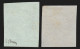 N°14Ba, Petit Bord De Feuille, 20c BLEU-SUR-VERT + Normal, Signé A.BRUN - TB - 1853-1860 Napoléon III
