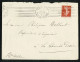 1909 Lettre 10c Semeuse Oblitération Mécanique KRAG 7 Lignes Irrégulières PARIS 1 Pl De La Bourse 19 JANV 09 - Mechanical Postmarks (Other)