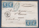 Charente Inférieure - P.C. 1044 Et Cachet 15  CROIX  CHAPEAU Sur Enveloppe - 1849-1876: Période Classique