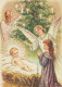 ANGELO Buon Anno Natale Vintage Cartolina CPSM #PAH470.A - Anges