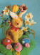 EASTER RABBIT EGG Vintage Postcard CPSM #PBO426.A - Easter