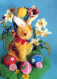 EASTER RABBIT EGG Vintage Postcard CPSM #PBO426.A - Easter