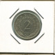 2 DINARA 1980 YUGOSLAVIA Moneda #AR655.E.A - Yugoslavia