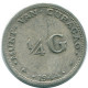 1/4 GULDEN 1944 CURACAO Netherlands SILVER Colonial Coin #NL10540.4.U.A - Curaçao