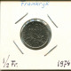 1/2 FRANC 1974 FRANKREICH FRANCE Französisch Münze #AM246.D.A - 1/2 Franc