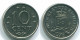 10 CENTS 1978 ANTILLES NÉERLANDAISES Nickel Colonial Pièce #S13563.F.A - Antilles Néerlandaises