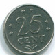 25 CENTS 1970 ANTILLAS NEERLANDESAS Nickel Colonial Moneda #S11476.E.A - Netherlands Antilles