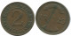 2 RENTENPFENNIG 1923 D ALEMANIA Moneda GERMANY #AE272.E.A - 2 Rentenpfennig & 2 Reichspfennig