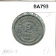 2 FRANCS 1947 B FRANKREICH FRANCE Französisch Münze #BA793.D.A - 2 Francs