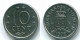 10 CENTS 1978 NIEDERLÄNDISCHE ANTILLEN Nickel Koloniale Münze #S13574.D.A - Netherlands Antilles