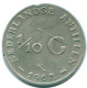 1/10 GULDEN 1962 ANTILLAS NEERLANDESAS PLATA Colonial Moneda #NL12373.3.E.A - Netherlands Antilles