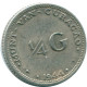 1/4 GULDEN 1944 CURACAO NÉERLANDAIS NETHERLANDS ARGENT Colonial Pièce #NL10547.4.F.A - Curaçao