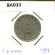 2 DINARA 1979 YUGOSLAVIA Coin #BA033.U.A - Yugoslavia