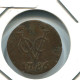 1786 GELDERLAND VOC DUIT NIEDERLANDE OSTINDIEN Koloniale Münze #VOC2037.10.D.A - Niederländisch-Indien